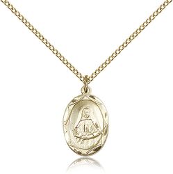 Gold Filled St. Frances Cabrini Medal Pendant" itemprop="image