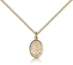 Gold Filled St. Gabriel Possenti Patron Saint Medal Pendant - Small" itemprop="image