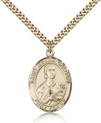 Gold Filled St. Gemma Galgani Patron Saint Medal Pendant - Large" itemprop="image