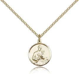 Gold Filled St. Gerard Medal Pendant" itemprop="image