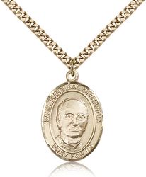 Gold Filled St. Hannibal Patron Saint Medal Pendant - Large" itemprop="image