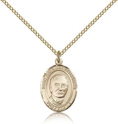 Gold Filled St. Hannibal Patron Saint Medal Pendant - Medium" itemprop="image