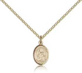 Gold Filled St. Isaiah Patron Saint Medal Pendant - Small" itemprop="image