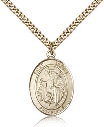 Gold Filled St. James the Greater Patron Saint Medal Pendant - Large" itemprop="image