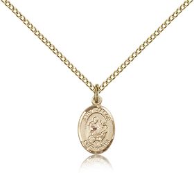 Gold Filled St. Jason Patron Saint Medal Pendant - Small" itemprop="image