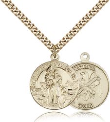 Gold Filled St. Joan of Arc Medal Pendant" itemprop="image