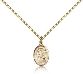 Gold Filled St. John Bosco Patron Saint Medal Pendant - Small" itemprop="image