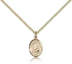 Gold Filled St. John Bosco Patron Saint Medal Pendant - Small" itemprop="image