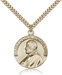 Gold Filled St. John Neumann Medal Pendant" itemprop="image