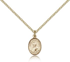 Gold Filled St. John Neumann Patron Saint Medal Pendant - Small" itemprop="image