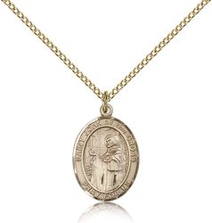 Gold Filled St. John of the Cross Patron Saint Medal Pendant - Medium" itemprop="image