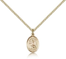 Gold Filled St. John the Apostle Patron Saint Medal Pendant - Small" itemprop="image