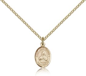 Gold Filled St. John Vianney Patron Saint Medal Pendant - Small" itemprop="image