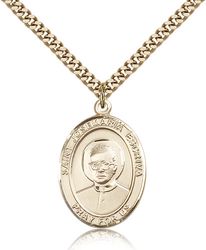 Gold Filled St. Josemaria Escriva Patron Saint Medal Pendant - Large" itemprop="image