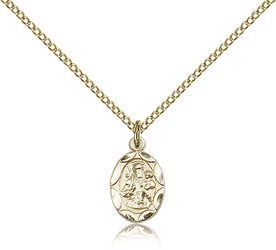 Gold Filled St. Joseph Medal Pendant" itemprop="image