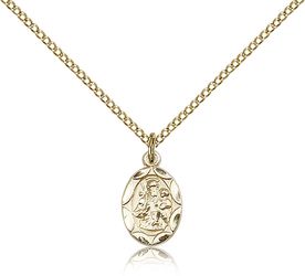 Gold Filled St. Joseph Medal Pendant" itemprop="image