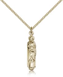 Gold Filled St. Joseph Medal Pendant" itemprop="image