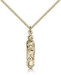 Gold Filled St. Joseph Medal Pendant" itemprop="image