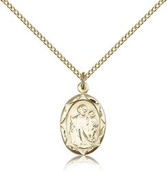 Gold Filled St. Joseph Medal Pendant" itemprop="image