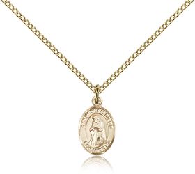 Gold Filled St. Juan Diego Patron Saint Medal Pendant - Small" itemprop="image