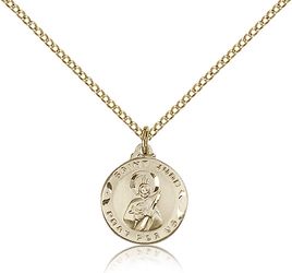 Gold Filled St. Jude Medal Pendant" itemprop="image