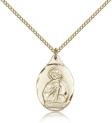 Gold Filled St. Jude Medal Pendant" itemprop="image