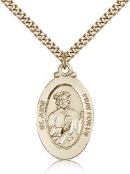 Gold Filled St. Jude Medal Pendant" itemprop="image