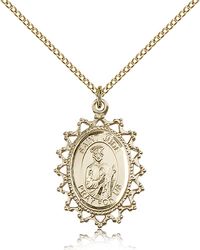 Gold Filled St. Jude Medal Pendant" itemprop="image