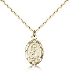 Gold Filled St. Jude Medal Pendant" itemprop="image