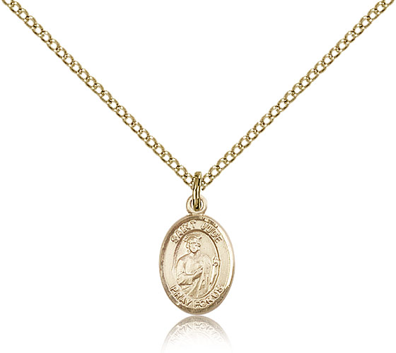 Gold Filled St. Jude Thaddeus Patron Saint Medal Pendant - Small ...