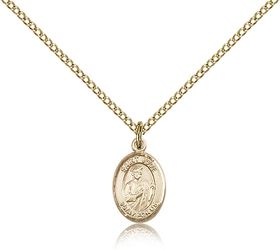 Gold Filled St. Jude Thaddeus Patron Saint Medal Pendant - Small" itemprop="image