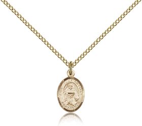Gold Filled St. Julia Billiart Patron Saint Medal Pendant - Small" itemprop="image