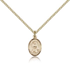 Gold Filled St. Julia Billiart Patron Saint Medal Pendant - Small" itemprop="image