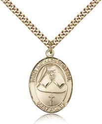 Gold Filled St. Katharine Drexel Patron Saint Medal Pendant - Large" itemprop="image