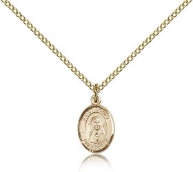 Gold Filled St. Louise de Marillac Patron Saint Medal Pendant - Small" itemprop="image