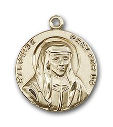 Gold Filled St. Louise Medal Pendant" itemprop="image