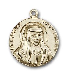 Gold Filled St. Louise Medal Pendant" itemprop="image