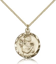 Gold Filled St. Lucy Medal Pendant" itemprop="image