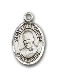 Gold Filled St. Luigi Orione Patron Saint Medal Pendant - Small" itemprop="image