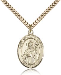 Gold Filled St. Malachy OMore Patron Saint Medal Pendant - Large" itemprop="image