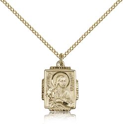 Gold Filled St. Maria Goretti Medal Pendant" itemprop="image