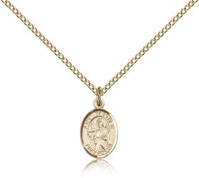 Gold Filled St. Matthew the Apostle Patron Saint Medal Pendant - Small" itemprop="image