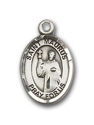 Gold Filled St. Maurus Patron Saint Medal Pendant - Small" itemprop="image