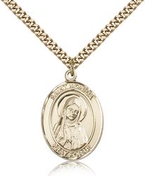 Gold Filled St. Monica Patron Saint Medal Pendant - Large" itemprop="image