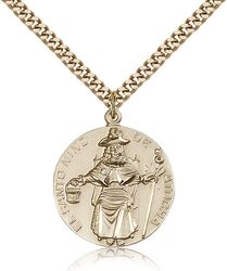 Gold Filled St. Nio de Atocha Medal Pendant" itemprop="image