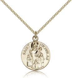 Gold Filled St. Nicholas Medal Pendant" itemprop="image