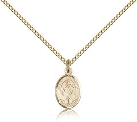 Gold Filled St. Nicholas Patron Saint Medal Pendant - Small" itemprop="image