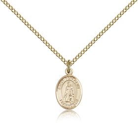 Gold Filled St. Peregrine Laziosi Patron Saint Medal Pendant - Small" itemprop="image