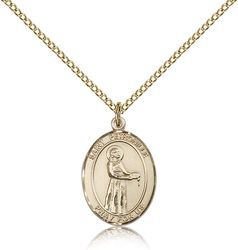 Gold Filled St. Petronille Patron Saint Medal Pendant - Medium" itemprop="image