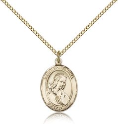 Gold Filled St. Philomena Patron Saint Medal Pendant - Medium" itemprop="image